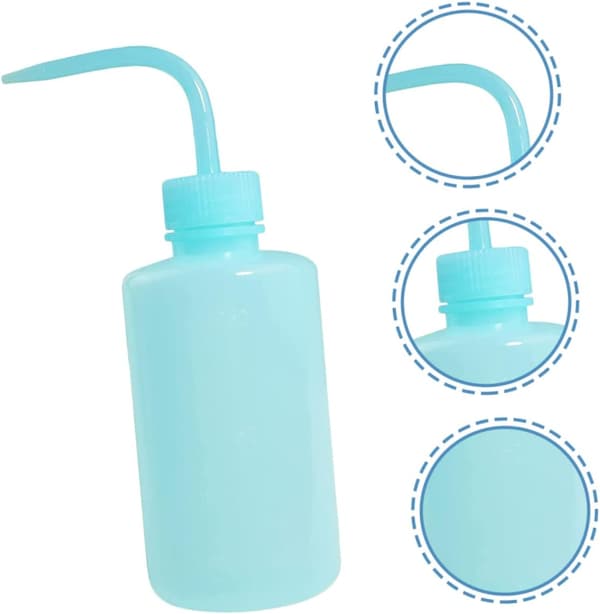 Sköljflaskor för ögonfransförlängning 4st 250ml Plastklämflaskor med armbågsspets