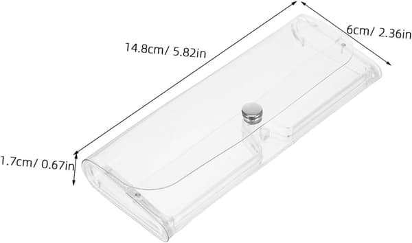 7 st hårda glasögonfodral bärbara glasögonhållare i plast för resor