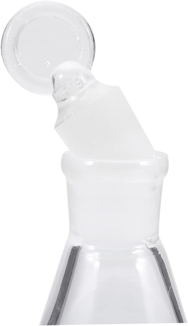 Erlenmeyerkolv i glas med solid glaspropp 100 ml kemilaboratorieglasvaror laboratoriekolv