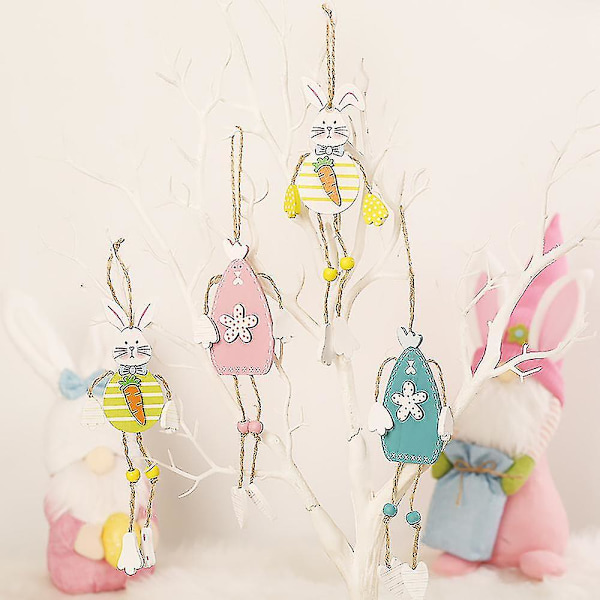 Sød Påskehare Børnevedhæng Håndlavet Håndværk Festival Party Ornament Hjem Desktop Butikvindue