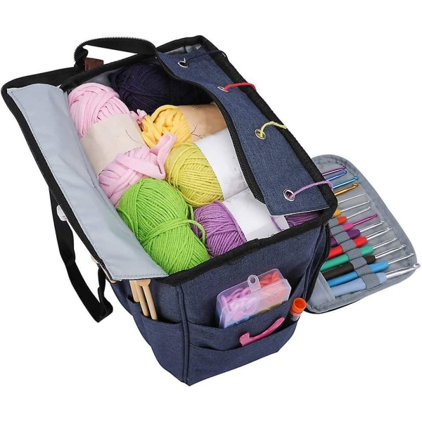 Stor kapacitet strikkegarn opbevaringstaske strikke taske opbevaring mulepose til uld opbevaring strikke taske opbevaring opbevaring tilbehør