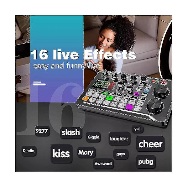F998 Bm800 Sæt Bærbar Lydkort Kit Kondensator Mikrofon Sæt Live Lydkort-yuhao