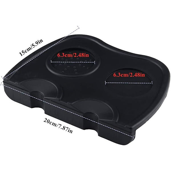 Silikone Kaffeknastermåtte, Anti-slip Espresso Knastermåtte Kaffekrog Knasterpude