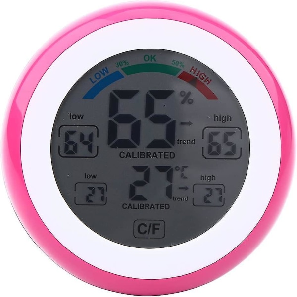 Digital Termometer och Hygrometer med LCD-Skärm / Trådlös Elektronisk Temperatur- och Luftfuktighetsmätare