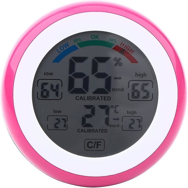 Hygrometer digitalt termometer LCD-skærm / trådløs elektronisk temperatur- og fugtighedsmåler