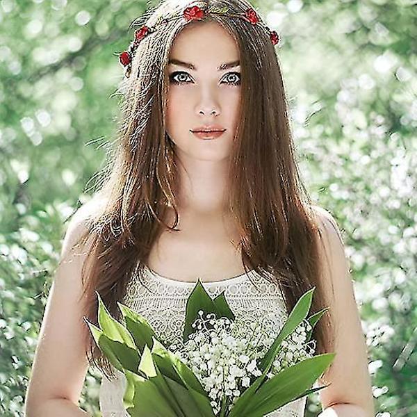 16 stk Blomsterkrans Hodebånd Garland Blomsterkrans
