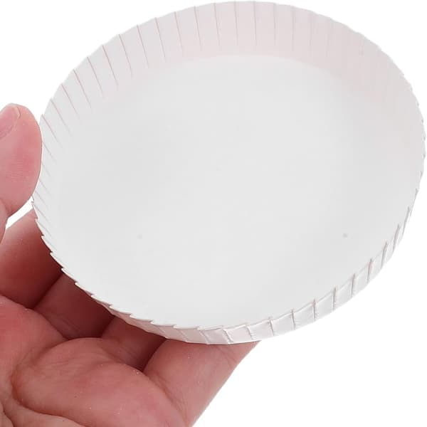 100 st engångsmugglock Kaffemugglock Vitt papper Mångsidig användning Dammtät design