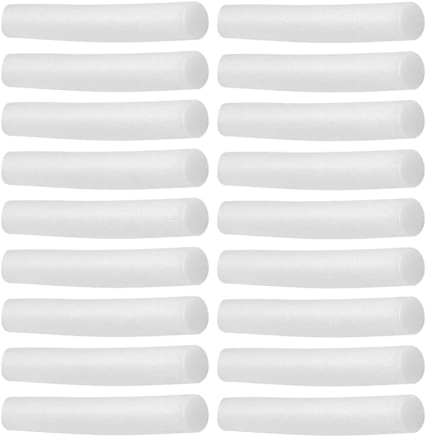 Trekk-grep for sofatrekk og sofapute for hvit 20 stk skum