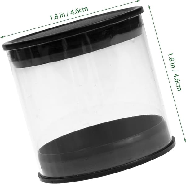 8PCS Golfboll Display Cylinder Hållare Plaströr Organizer Rund Förpackningsfodral Golfboll Förvaringslåda