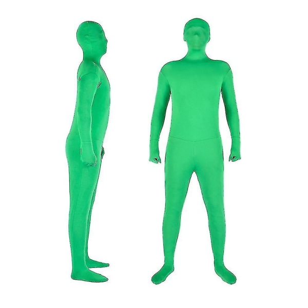 Joustava Body Green Screen Suit - Video Chroma Key -yhteensopiva, Invisible Effect Bodysuit Cosplaylle 160cm