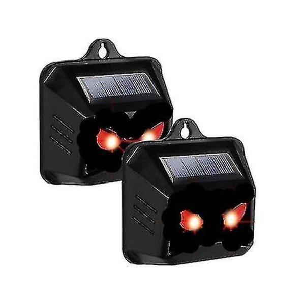 Solcelled Dyrskremmer med Røde Blinkende Lys