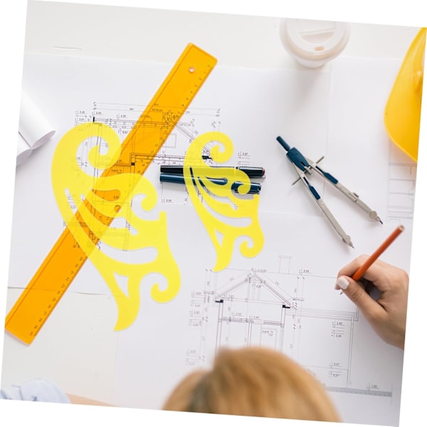 Stycken Plast Sömnadslinjal DIY Patchwork Linjal Sömnadstillbehör Fransk Kurva Set Skräddarverktyg