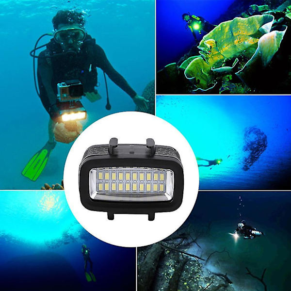30m Vanntett Undervanns Videolys for Gopro Kamera