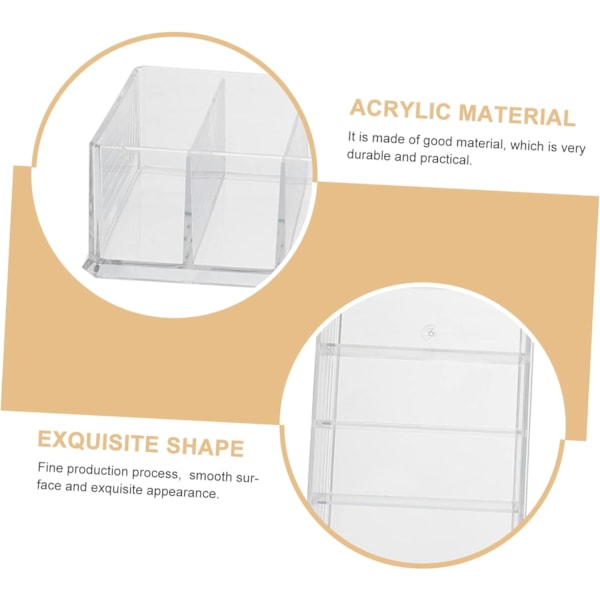2 stk. Makeup Opbevaringsboks Desktop Kosmetik Organizer Makeup Stativ Multi-grid Stativ Kosmetik