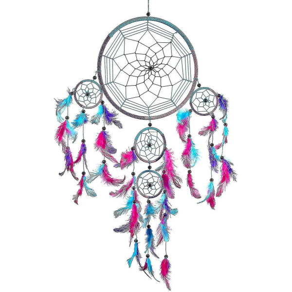 Handmade Dream Catcher Turquoise Pink Purple Colors