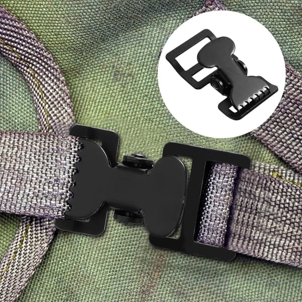5 st svarta 2 mm tjocka spännbandsklämmor av järn