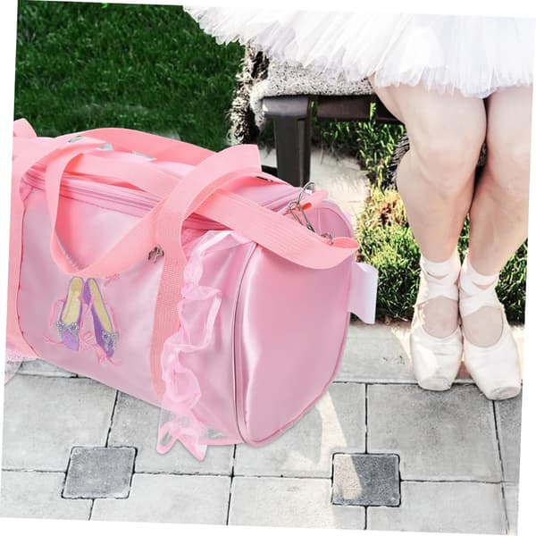 Piger Ballet Dans Makeuptaske Pink Rejseopbevaring Håndtaske Drenge og Piger Danse Tilbehør