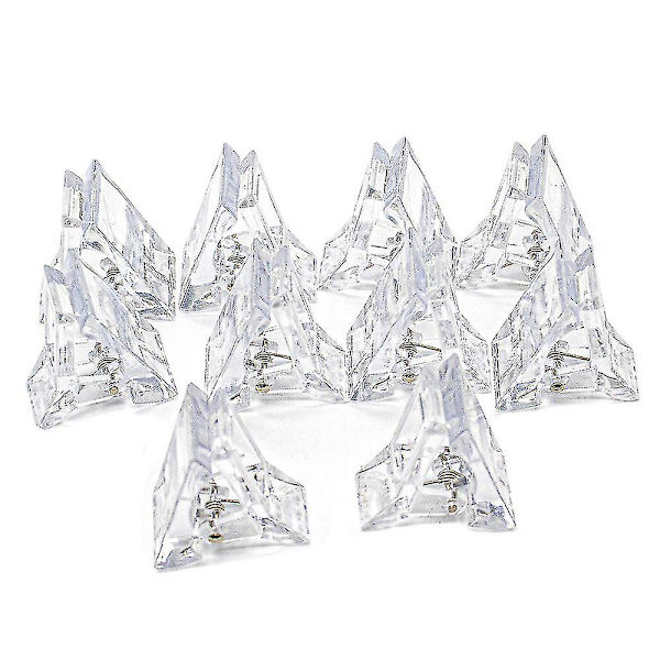 10 stk. Negletips Klips Til Hurtig Opbygning af Negleformer Negleklips