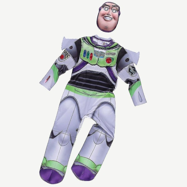 Buzz Lightyear barnesuperhelt-tema Anime Cos-kostyme S
