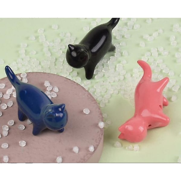 Rolig kattfingerlampa infraröd katt rolig artefakt rosa gul 2 stycken
