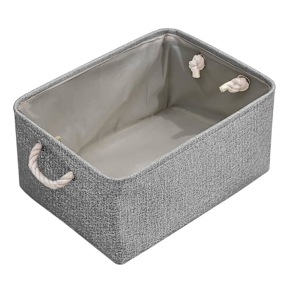 Kurve til Opbevaring med Håndtag, Organisation til Tøjskab Kurvboks, 16,1 X 12,2 X