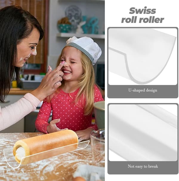 U-formet akryl kakerull DIY-form for å lage kakeruller Allsidig bakeform