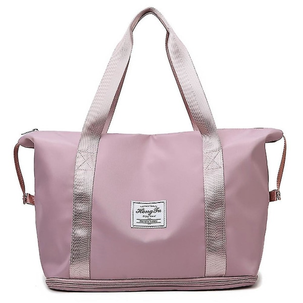 Håndholdt rejsetaske Stor kapacitet opbevaringstaske Vandtæt Sports Fitness Tasker Pink