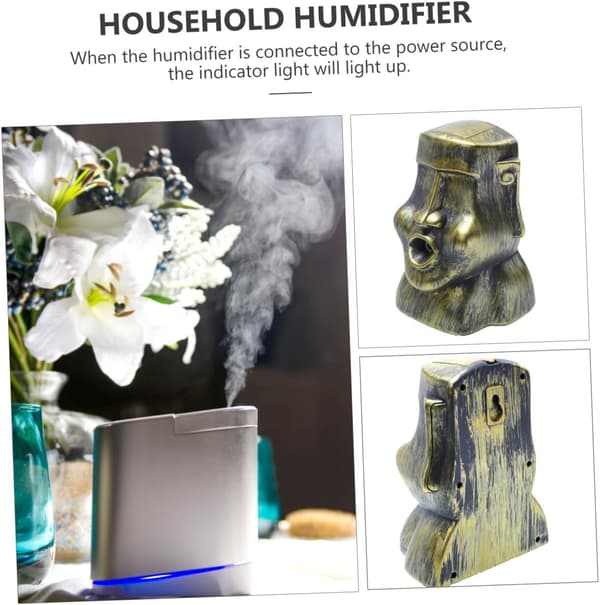 220 ml aromaterapi æterisk oliediffuser Moai statue luftfugter