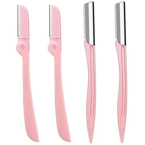 4 stk. Øjenbryn Razor Shaper Foldbar Fuzz Kind Hair Remover
