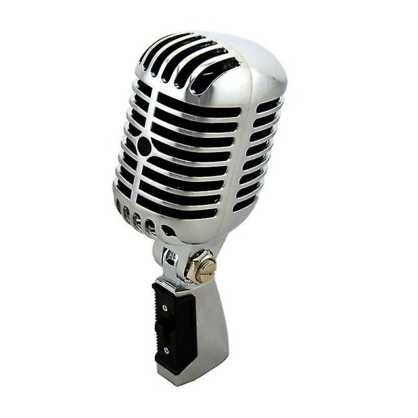 Profesjonell kablet vintage klassisk mikrofon av god kvalitet Dynamic Moving Coil Mike Deluxe Metal Vo