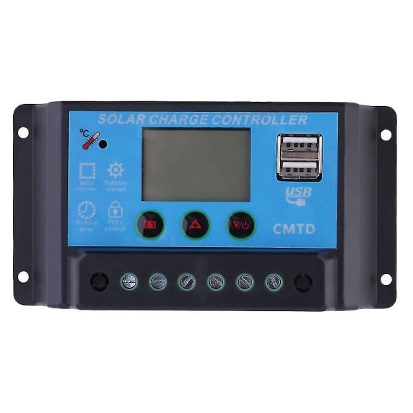 12V/24V LCD Solar Charge Controller Batteriregulator
