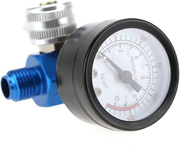 Kompressorregulator, Lufttrycksregulator 1/4\" Regulatorpistol Lufttrycksregulator Tryckmätare