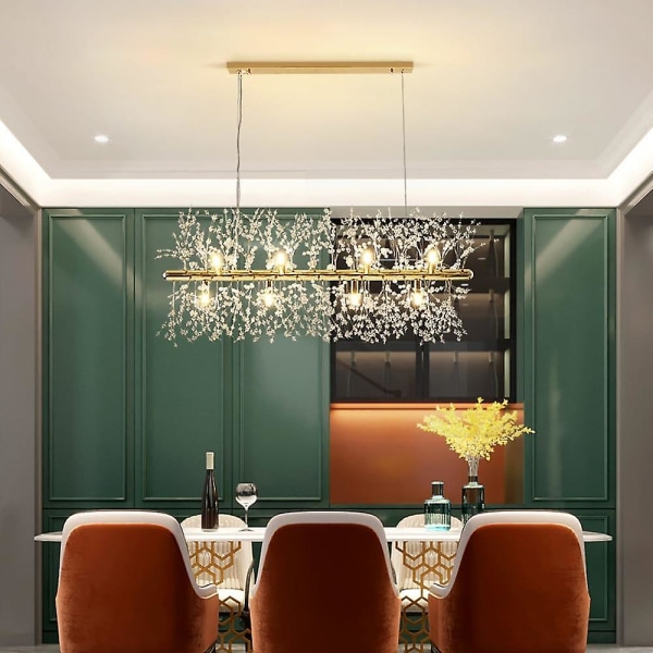 9-armad LED-pendellampa Maskros Chandelier