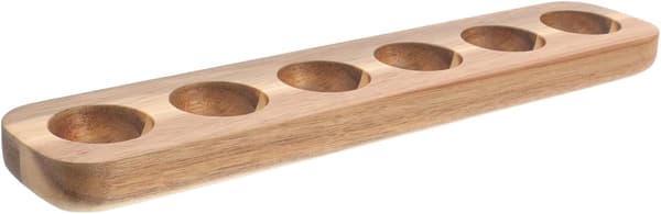 Tre-eggbakke 6 roms design Enkel elegant trehøne-eggoppbevaringsbakke
