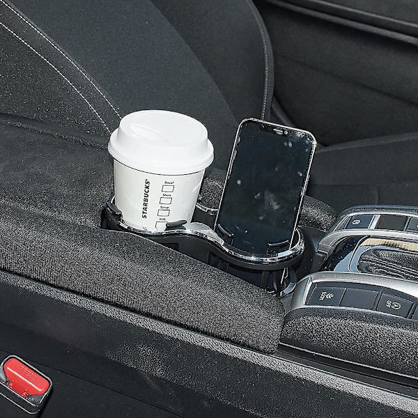 Auton kupinpidike, 2-in-1 monitoiminen kupinpidike autoihin, juomakuppi, säädettävällä pohjalla