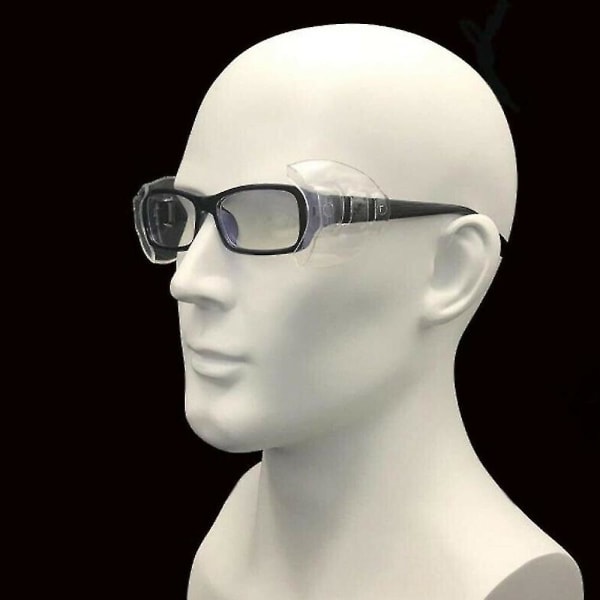 Sidoskydd i mjuk plast för glasögon Slip On Skyddsglasögon Shield Universal 1Pairs