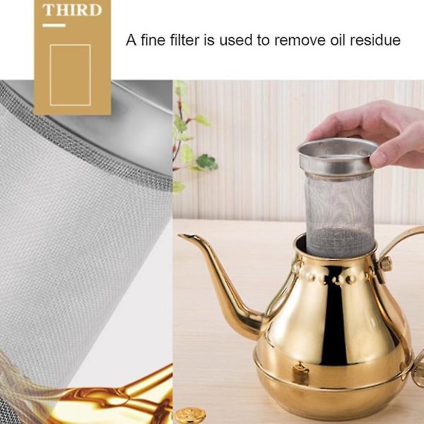 1,8l Kaffemaskine Presse Mini Rustfrit Stål Langmundet Pot