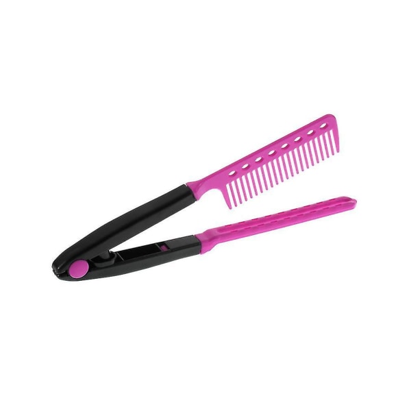 DIY Salon Foldbar Hårstyling Retningskam V-Formet Klips
