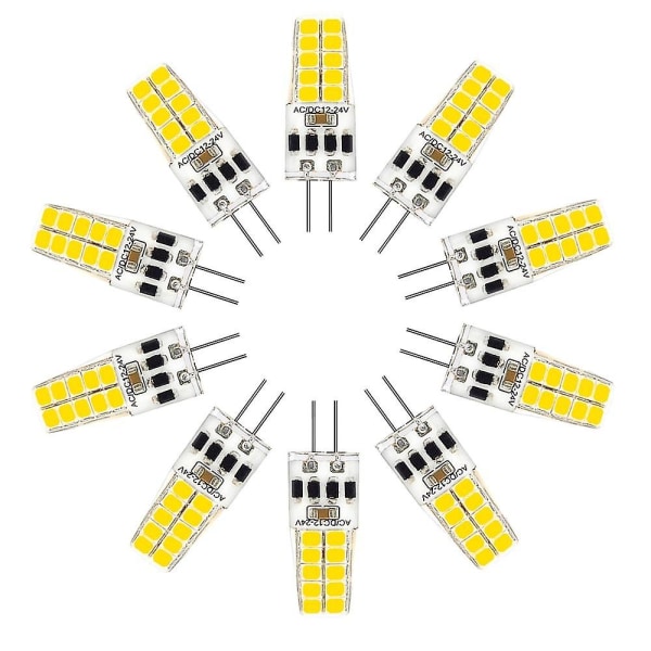 10 stk G4 LED Pære 3W Kan Erstatte Jc Halogen 30W Pære Dæmpbar AC