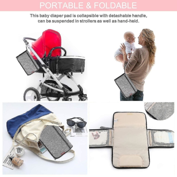 Baby Skötbord För Resor, Bärbar Skötbädd, Vikbar Skötbädd, Skötbädd För Resor, Skötbord För Bebisar-jie