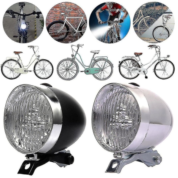 Klassisk Vintage LED Cykel Forlygte Retro Lys Forlygte