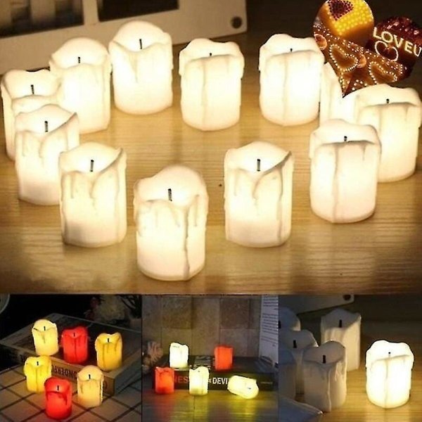 Kynttilät LED-kynttilä Romanttinen Votive liekkitön akku