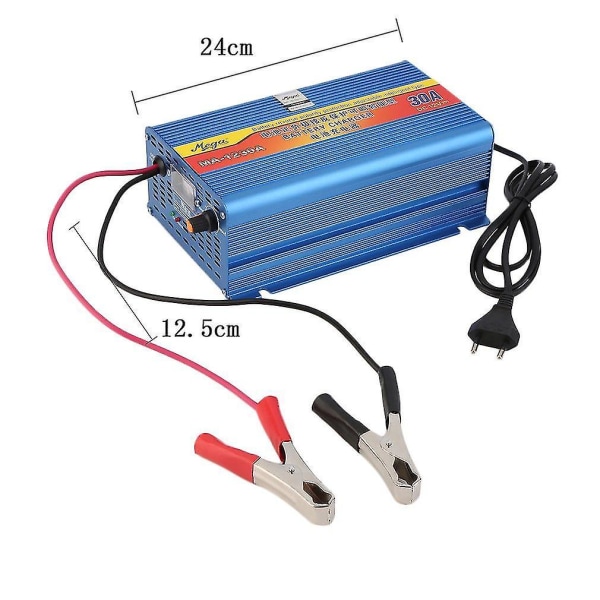 12V 30A Bilbatterilader Motorcykel Bly-Syrelader EU