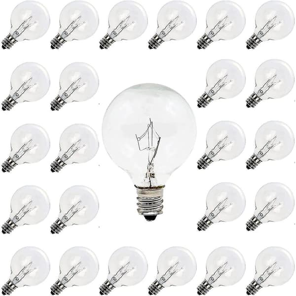 25 stk G40 Erstatnings Edison Lyspærer 7w E12