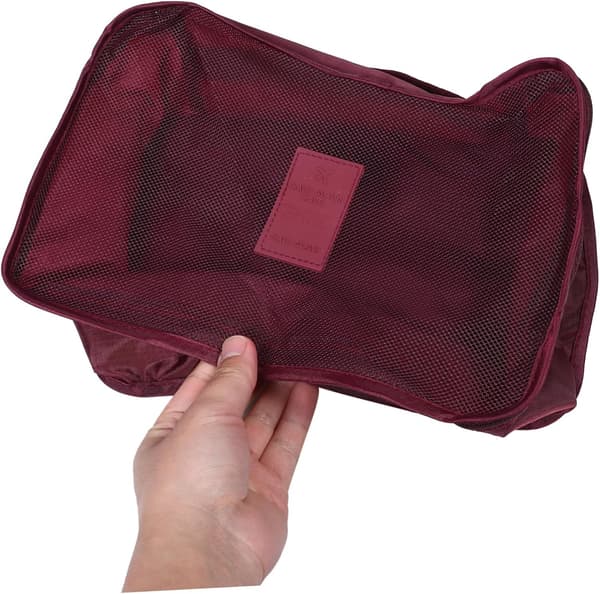 7 st Reseförvaringsväskor Organizer Set med Packkuber för Kläder Bagage Resväska