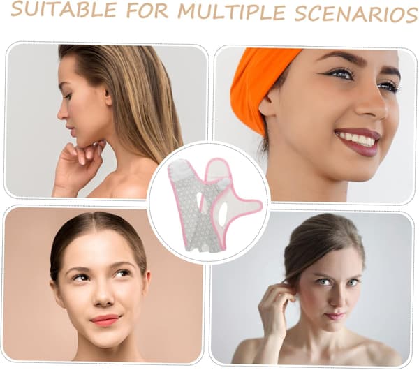 Ansiktsformande mask V-linje lyftande haklyft dubbelhaksreducering elastisk andningsbar