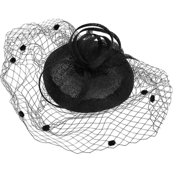 Naisten Naisten Kiehtova Hattu Hunnulla Häähattu Juhlahattu Pillbox Hat  Bowler Hat Mini silinterihattu 062c | Fyndiq