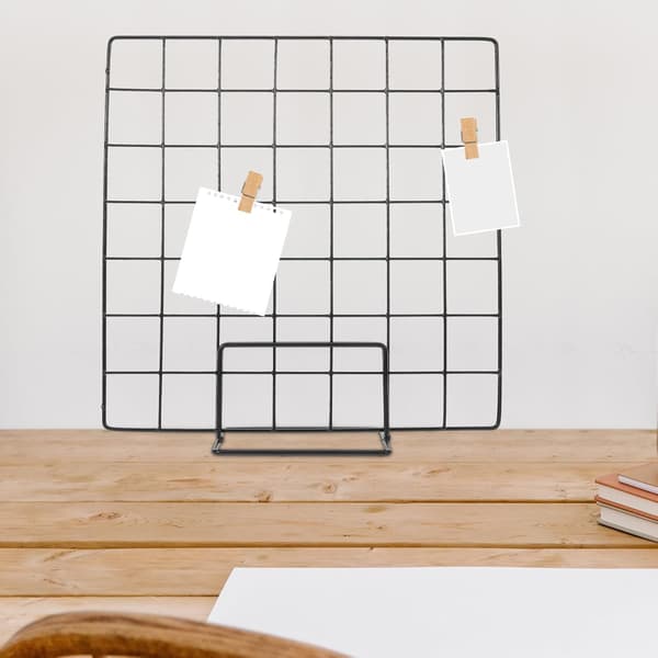Utstillingsstativ Solid Tråddesign Benkehylle for Markedsbod Utstilling av Bilder Kunstverk