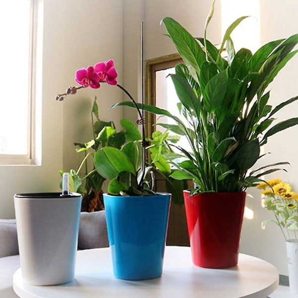 Pp Selvvandende plantekasser urtepotter indendørs med vandstandsindikatorer  c9aa | Fyndiq