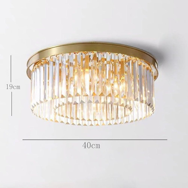 40cm Hängande Lykta Flush Mount Lampor Metall Mässing Klassisk